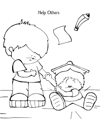 You can be a catalyst for kindness … Helping Coloring Pages Coloring Home
