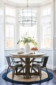 Turning A New Build Into A Forever Home In San Carlos Ca Rue Round Wood Dining Table Breakfast Nook Table Dining Room Small