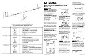 dremel 225 flex shaft attachment