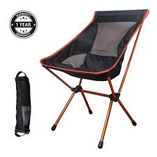 Ultralight Portable Camping Chair With Comfortable High Back And A Carrying Bag Orange Read More At Portable Table Saw Portable Camping Chair Camping Table