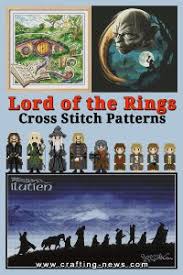110w x 141h design area: 12 Lord Of The Rings Cross Stitch Patterns Crafting News