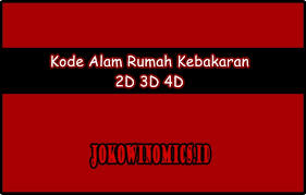 Jul 31, 2021 · arti mimpi / tafsir tabrak lari menurut erek erek: Kode Alam Rumah Kebakaran 2d 3d 4d Buku Erek Erek