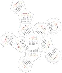 Foldable Dodecahedron Desktop Calendar Etsy In 2020 Diy Desk Calendar Paper Toys Template Desk Calendars