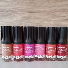 Die Eddinglaque Parade Der Neuen Farben Das Sind Cashewcrew Cocktailcherry Purplepink Flamingofizz Peachobsession Und Chilisorbet Ongles Lipstick Edd