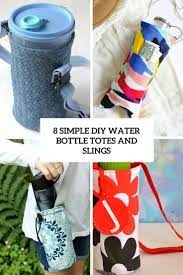 This opening is where the head of the water bottle will go. 8 Simple Diy Water Bottle Totes And Slings Shelterness