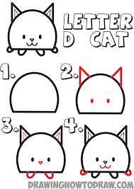 Huge Guide To Drawing Cartoon Animals From The Uppercase Letter D Drawing Tutorial For Kids How To Draw Step By Step Drawing Tutorials Cartoon Cat Drawing Cartoon Drawings Sketches Cartoon Drawings