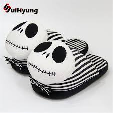 Us 11 83 30 Off Suihyung Winter Home Slippers Funny Ghost Shape Unisex Indoor Shoes House Bedroom Soft Bottom Flat Slippers Women Men Slippers In