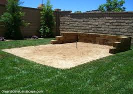 Foul lines are drawn at 27 feet and 37 feet. Horseshoes Backyard Games Landscaping Network