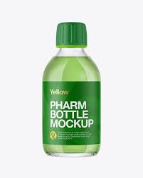 Download 250ml Clear Glass Bottle In Bottle Mockups On Yellow Images Object Mockups PSD Mockup Templates