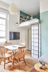 Studio Paris 15 Renovation D Un 20 M2 Avec Mezzanine Petit Appartement Decoration Petit Salon Amenagement Studio