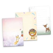 Vorlagen für geburtstagseinladung hübsch einladung vorlage. Kreative Feder Briefpapier 3er Briefpapier Set Fur Kinder Fuchs Lowe Reh 3 Din A5 Briefpapier Blocke A 50 Blatt Briefpapier Mit Linien Brief Post Schreiben Online Kaufen Otto
