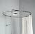 Wall Mount Round Shower Curtain Rod