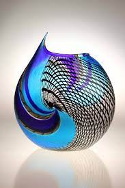 Murano Glass Studio Vase Lodario 35 Glass Art Sculpture Blown Glass Art Glass Sculpture