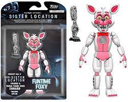 Amazon.com: Funko Five Nights at Freddy's Funtime Foxy Articulated Action  Figure, 5