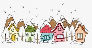 كرتون الشتاء تغطيها الثلوج في الهواء الطلق Winter Snow Cartoon Winter