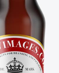 Download Amber Glass Dark Beer Bottle Mockup Free Psd Mockups Template Promockups PSD Mockup Templates
