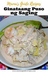 Ginataang Puso Ng Saging (Banana Blossoms In Coconut Milk) - Mama's Guide  Recipes