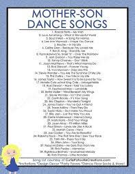 Mother Son Dance Songs For Mitzvahs And Weddings Free Printable List Mother Son Dance Songs Father Daughter Dance Songs Wedding Dance Songs