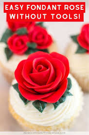 There are loads of fondant cake decorating ideas on this website for you. Easy Fondant Rose Without Tools I Scream For Buttercream