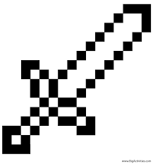 Minecraft coloring pages, a large collection for free printing. Minecraft Sword Coloring Page Minecraft