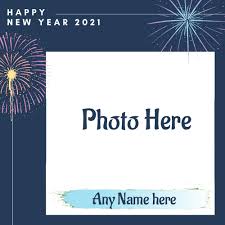 Happy New Year Greeting Card With Name And Photo Birthdayphotoframes Com On new year's eve, it is not necessary to send digital wishes every time. happy new year greeting card with name