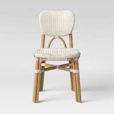 Canton Rattan And Woven Dining Chair White Threshold In 2020 Target Dining Chairs White Dining Chairs Dining Chairs