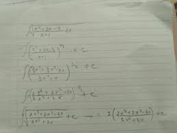 Iintegral dari cos (x) adalah sin (x) + c. Integral Akar Dari X Pangkat 2 Di Tambah 2x Di Kurang 3 Per X Tambah 1 Dx Brainly Co Id