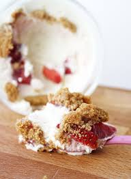 Fromage Blanc Battu Aux Fraises Et Speculoos Fromage Blanc Fromage Speculoos