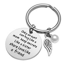 Aunt Gift from Niece - Only an Aunt Can Hug Like a Mom Keep Secrets Like a  Sister Share Love Like a Friend Keychain Jewelry, Aunt Birthday Gifts,  Christmas Gifts for Aunt :