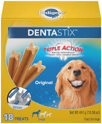 Large Dog Dental Treats Dog Dental Sticks Pedigree