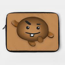 Free shipping @99€ / only for belgium. Bt21 Bts Kpop Cute Shooky Suga Yoongi Bt21 Bts Kpop Cute Shooky Suga Yoongi Laptop Case Teepublic