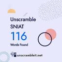 Unscramble sniat | 116 words unscrambled from letters sniat