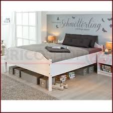 Una struttura del letto che sia imbottita rende ogni camera decisamente molto accogliente. Struttura Letto Matrimoniale 160x200 Bianco Due Piazze Camera Da Letto In Legno Ebay