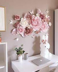 Jess 9.865 views5 year ago. Paper Flowers Wall Decoration Nursery Floral Decor Nursery Wall Decor Large Pap Mur De Fleur De Papier Grandes Fleurs De Papier Decoration Murale Chambre