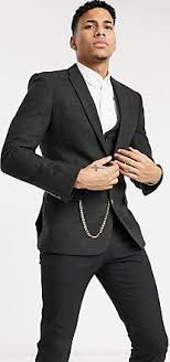 Santimon mens casual suit jacket floral notched lapel slim fit two button stylish blazer. Asos Suit Jackets Sale Up To 84 Stylight