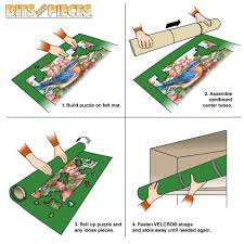 Just spread and flatten the puzzle mat for jigsaw puzzles on. Bits And Pieces Portable Jigsaw Roll Up Mat Store Puzzles On Unique Puzzle Roll Felt Mat System Fits Puzzles Up To 3000 Pieces Walmart Com Walmart Com