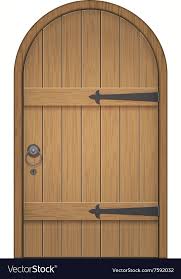 Old Wooden Arch Door Closed Door Made Of Wooden Planks With Iron Hinges Isolated Download A Free Preview Or High Quality Adobe Wooden Arch Arched Doors Wooden