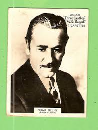 D303. 1925-1930 FAMOUS FILM STAR WILLS CIGARETTE CARD #93 NOAH BEERY