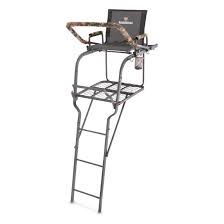 4.4 out of 5 stars. Bolderton 22 Ladder Tree Stand With Grizzly Grip Safety System 716240 Ladder Tree Stands At Sportsman S Guide