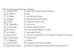 For each molecule shown to the right, answer the following, providing justifications for each: Ecology Test Review Answer Key Ppt Download