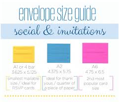 envelope size guide business and invitation envelopes jam