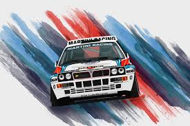 Lancia Delta Integrale Evolucione Lancia Delta Auto Racing Art Bmw Art