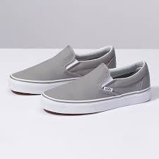 Black And Grey Slip On Vans Slip On Shop Shoes At Vans Classic Shoes Grey Slip On Vans Slip On Shoes