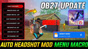 Garena free fire's ob27 update arrived this month, bringing in a lot of new features and characters. Regedit Vip Auto Headshot Apk Ob27 After Update Free Fire New Headshot App Aimbot Exe Menu Youtube