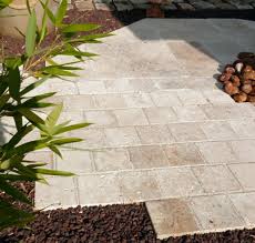 Pave Travertin Aurore Pierre Naturelle Travertin Terrasse Paves Exterieur Terrasse Pave