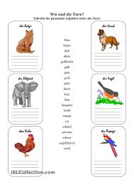 Wie Sind Die Tiere Deutsch Lernen Kinder Adjektive Deutsch Lernen
