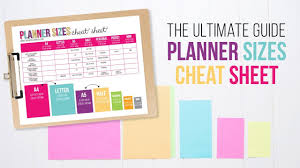 Planner Sizes The Ultimate Guide Youtube