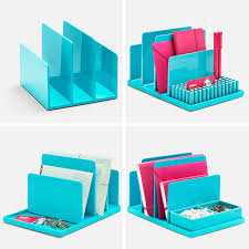 Aqua Fin File Sorter Organization Poppin In 2020 Stylish Office Supplies Colorful Office Supplies Modern Office Supplies