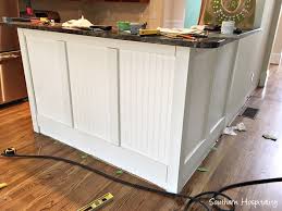 Kitchen rta backsplash cabinets drawers inserts backing. Adding Beadboard To The Bar Southern Hospitality