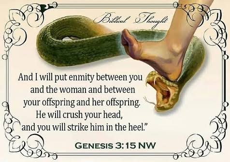 He crushed the serpent's head… What all does that mean? “And he is the head of the body, the church. He is the beginning, the firstborn from the dead, that in everything
